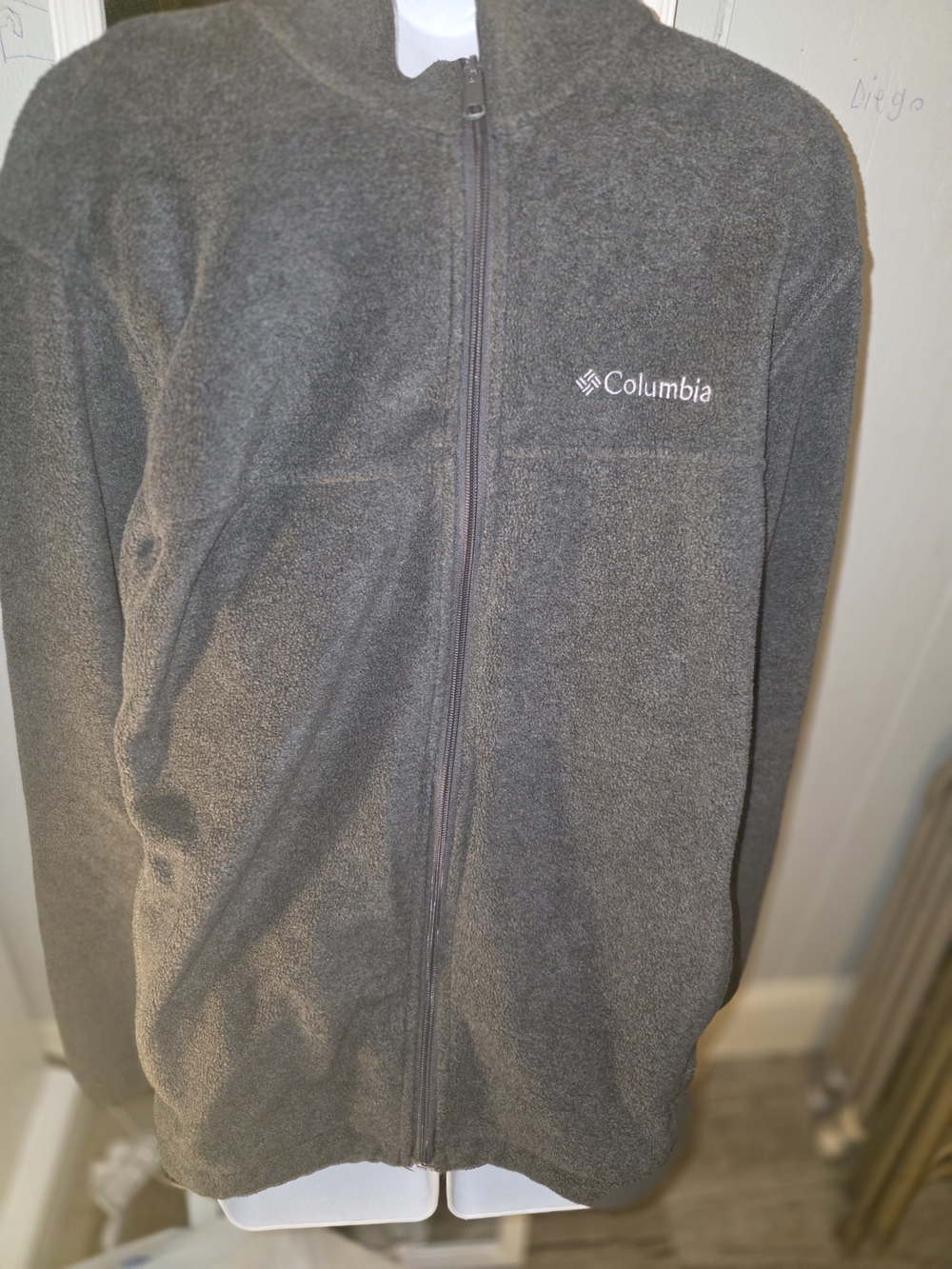 Columbia Men's Gray Full-Zip Fleece Jacket